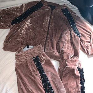 Velour Sweat Suit
